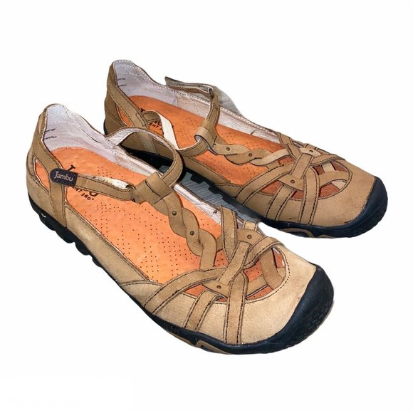 Jambu Xterra Air Vent 360 Flat T Strap Sandals, 8